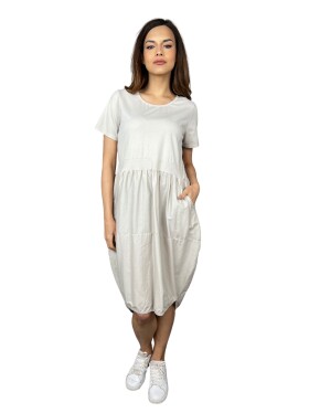 HOSH Šaty Lena Velikost: UNI, Barva: Béžová