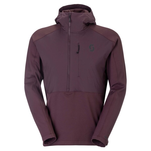 SCOTT Hoody M's Defined Mid Pullover, Cocoa Red (vzorek) velikost: M