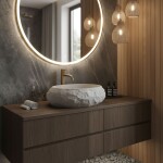 REA - Umyvadlo na desku Mika Beige REA-U4332