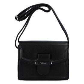 Praktická dámská koženková crossbody kabelka Ivana S., černá