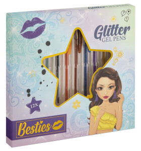 Gelová pera s třpytkami Besties 12 ks - Craft Creative