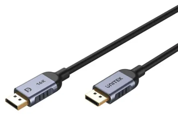 Unitek Kabel DisplayPort 2.1 / 8K 120Hz / až 360Hz / pozlacené konektory / 1,5 m (C1626GY01-1.5M)