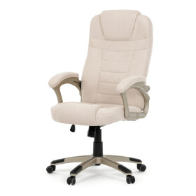 Kancelářské křeslo, houpací mechanismus, béžová látka, KA-C713 CRM2