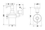 DURAVIT - D-Code Dávkovač mýdla s držákem, sklo/chrom 0099161000