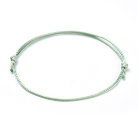 Šňůrkové náramky - různá provedení - ∅ 5 ~ 8 cm - 1 ks Barva: Zelená