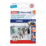 Tesa Powerstrips® Large - velké lepicí proužky, nosnost 2 ks, oboustranné, bílé