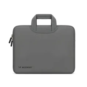 Wozinsky WNT-13G šedá / Pouzdro pro notebook 13-14" / neoprenové / výsuvná rukojeť