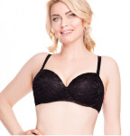 Dámská push-up podprsenka bez kostic 01-68 -Hanna Style černá 75B