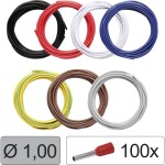 Quadrios 25CW115 Jednotlivá žíla, LiFY, 1.0 mm², černá, červená, bílá, modrá, žlutozelená, hnědá, šedá, 1 sada