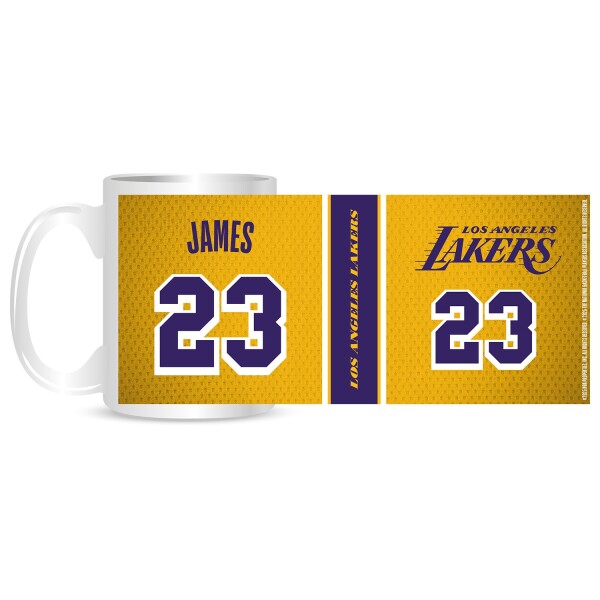 Hrnek Los Angeles Lakers NBA LeBron James #23 (330 ml)