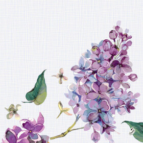 Ubrousek Sweet Butterfly Lilac Dunisoft® 12 ks, 40 cm x 40 cm Duni Ubrousek Sweet Butterfly Lilac Dunisoft® 12 ks, 40 cm x 40 cm Duni