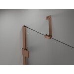 MEXEN/S - Lunar-F sprchový kout skládací dveře levá 100 x 90, transparent, měď kartáčovaná 836-100-090-65-00-L