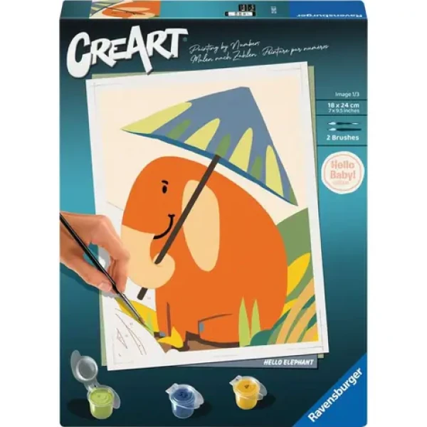 Ravensburger CreArt Ahoj slůně – malování podle čísel