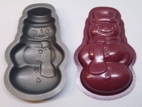 Dortisimo Formičky teflonové Sněhuláci 7,5 cm (10 ks)