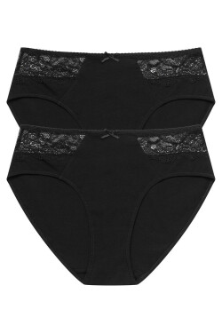 Dámské kalhotky 2-pack HALLY 39889 černá XL