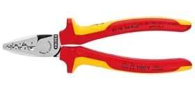 Knipex 97 78 180 Lisovací kleště na koncové dutinky, izolované vícesl.návleky, certifikace VDE