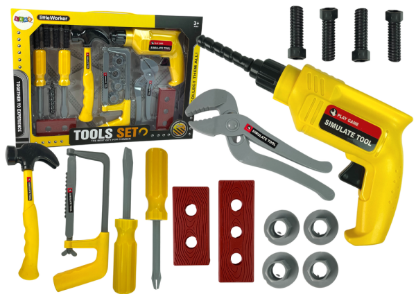 Mamido DIY souprava vrtačka kladivo šroubováky