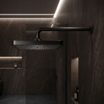 REA - Obdélníková dešťová sprcha JS-032 Black REA-P0393