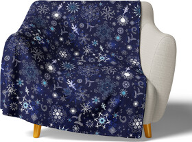 Mikroplyšová deka Ledové Vločky 150x200 cm