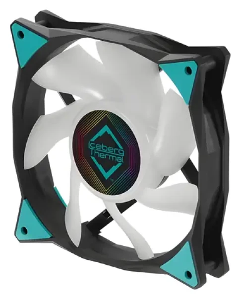 Iceberg Thermal IceGALE ARGB PWM 120mm černá / Ventilátor / ARGB / PWM 4-pin / 2200 RPM / 94 CFM / 38 dB (ICEGALE12A-E0A)