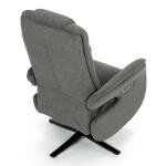 Polohovací křeslo, elektrické zabudované ovládání, funkce zero gravity, šedá, látka, TV-C5590 GREY2