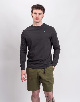 Tričko Klättermusen Root Logo LS Tee M's 961 Raven