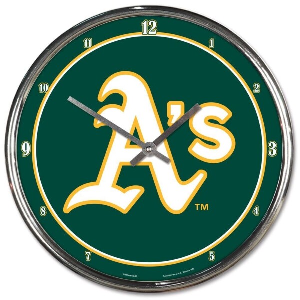 Hodiny Oakland Athletics MLB Athletics Chrome