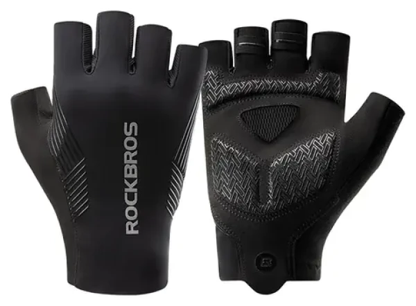 Rockbros Cyklistické rukavice černá / velikost XL / krátké prsty