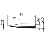 TOOLCRAFT KB-200 pájecí hrot dlátový, zahnutý Velikost hrotů 19.5 mm Délka hrotů 130 mm Obsah 1 ks