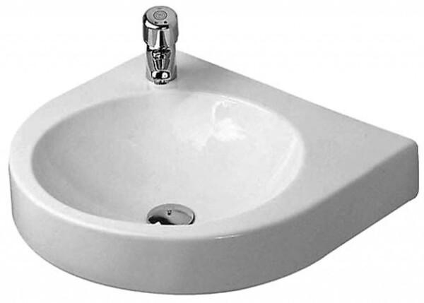 DURAVIT - Architec Umyvadlo 58x52 cm, bez přepadu, 1 otvor vpravo, bílá 0449580008