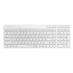 A4tech FStyler FBK27C AS bílá / Bezdrátová klávesnice / CZ layout / Bluetooth / 2.4GHz USB-A Nano přijímač (FBK27CAS-WH)