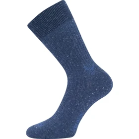 VOXX Ponožky bavlněné HEMPIX s konopím, bambusem a ionty stříbra JEANS (3 páry) 35-38 120906