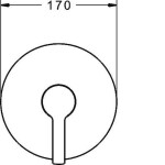 HANSA - Ronda Sprchová baterie pod omítku, chrom 83869573