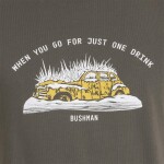 Bushman Pánské tričko Brian, tmavá khaki L