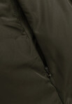 Khaki-černá oboustranná oversize vesta s kapucí (V724) odstíny zelené L (40)