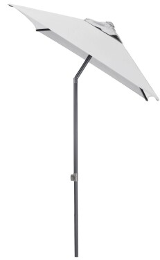 KETTLER Slunečník KETTLER EASY PUSH 150x210 cm - matný antracit/světle šedá - voděodolný