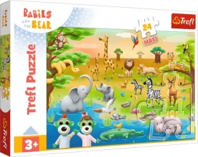 TREFL Puzzle Bobaski a medvídek: Safari MAXI