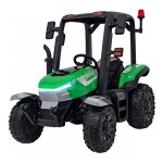 Mamido Dětský elektrický traktor BLAST s přívěsem 2x200W zelený