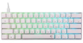White Shark GK-004221 SHINOBI 2 bílá / herní mechanická klávesnice / US layout / modré spínače / USB / LED (SHINOBI-2-W-US-BLUE)