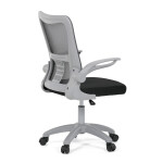 Dětská židle, výškově nastavitelná, šedá síťovina, KA-K2008 GREY