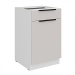 Spodní skříňka Como 50 D 1F 1S BB - Premium Box Barva korpusu: Bílá, Barva dvířek: Kašmír