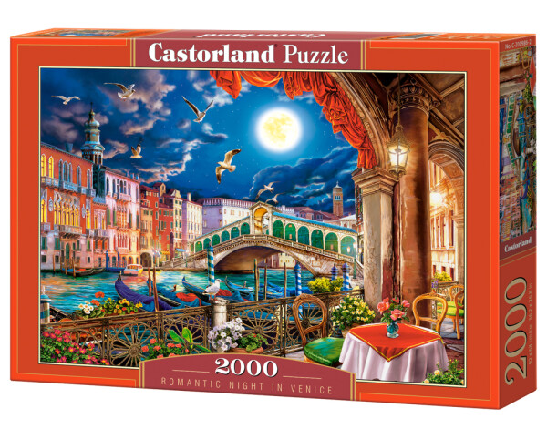 Puzzle Castorland 2000 dílků - Romantický večer v Benátkách