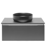 Koupelnová skříňka s deskou SAT Feel 80x30x46 cm antracit mat SATFEEL80ANTD SATFEEL80ANTD