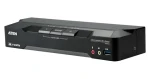 ATEN 2-Port 4K DisplayPort Dual černá / KVM přepínač / 2× PC / Dual-head / 4K / USB (CM1942-AT-G)