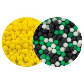 SweetArt cukrové perly žluté a Football mix 5 mm (120 g)