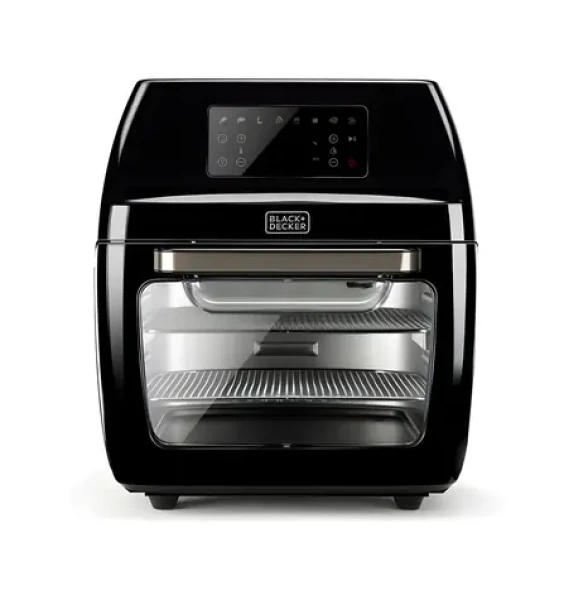 BlackDecker BXAFO1200E / Horkovzdušná trouba s fritézou / 1700 W / 12 l / rotisserie / dotykové ovládání (ES9730030B)