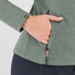 Dámská mikina KARPOS W Pizzocco Full Zip Fleece, Duck Green velikost: XL