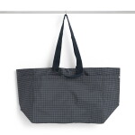 HAY Taška Grid Weekend Bag M Dark Blue, modrá barva, textil