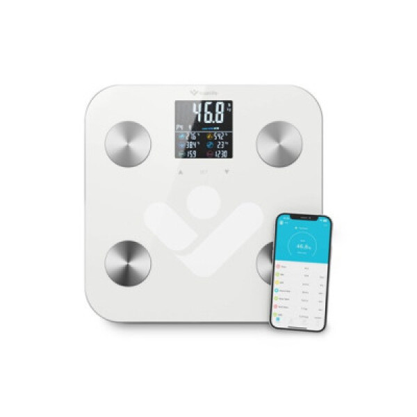 TrueLife FitScale W7 BT - Bioelektrická impedanční bluetooth váha - bílá