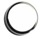 HETTICH 40341 krytka pro závěs na sklo 4,0-5,2mm typ A (kulatá) chrom lesk (105371)
